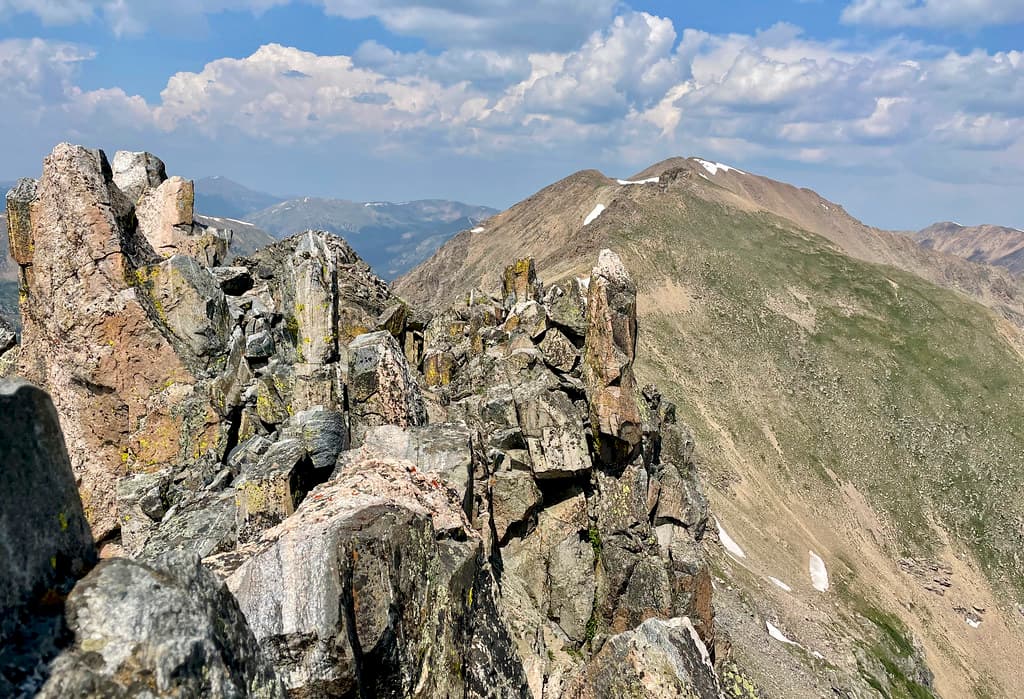 Standing on Citadel’s true summit, looking over to Pettingell.